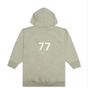 Womens green sleeve hoodie hooded sweatshirt L Essentials Fear of God FOG NWT